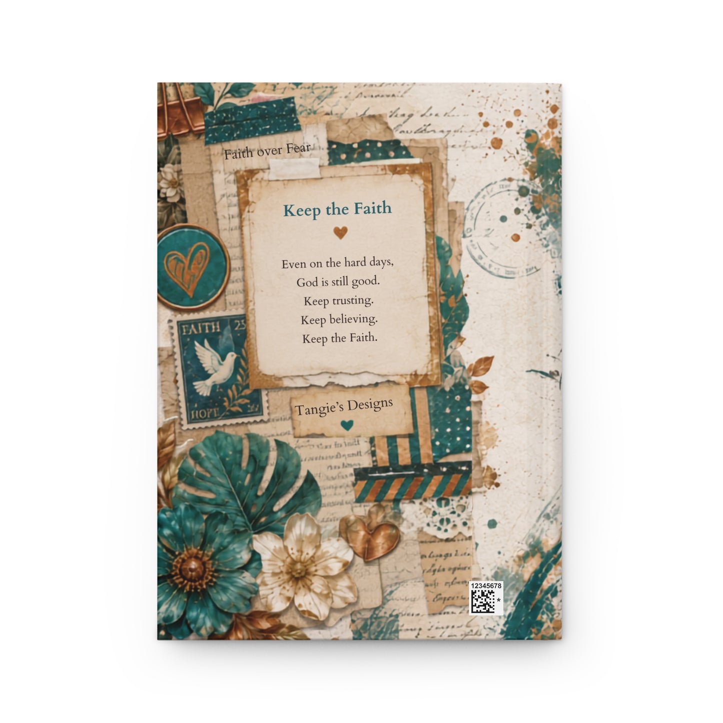 Keep the Faith Hardcover Journal — Inspirational Lined Notebook