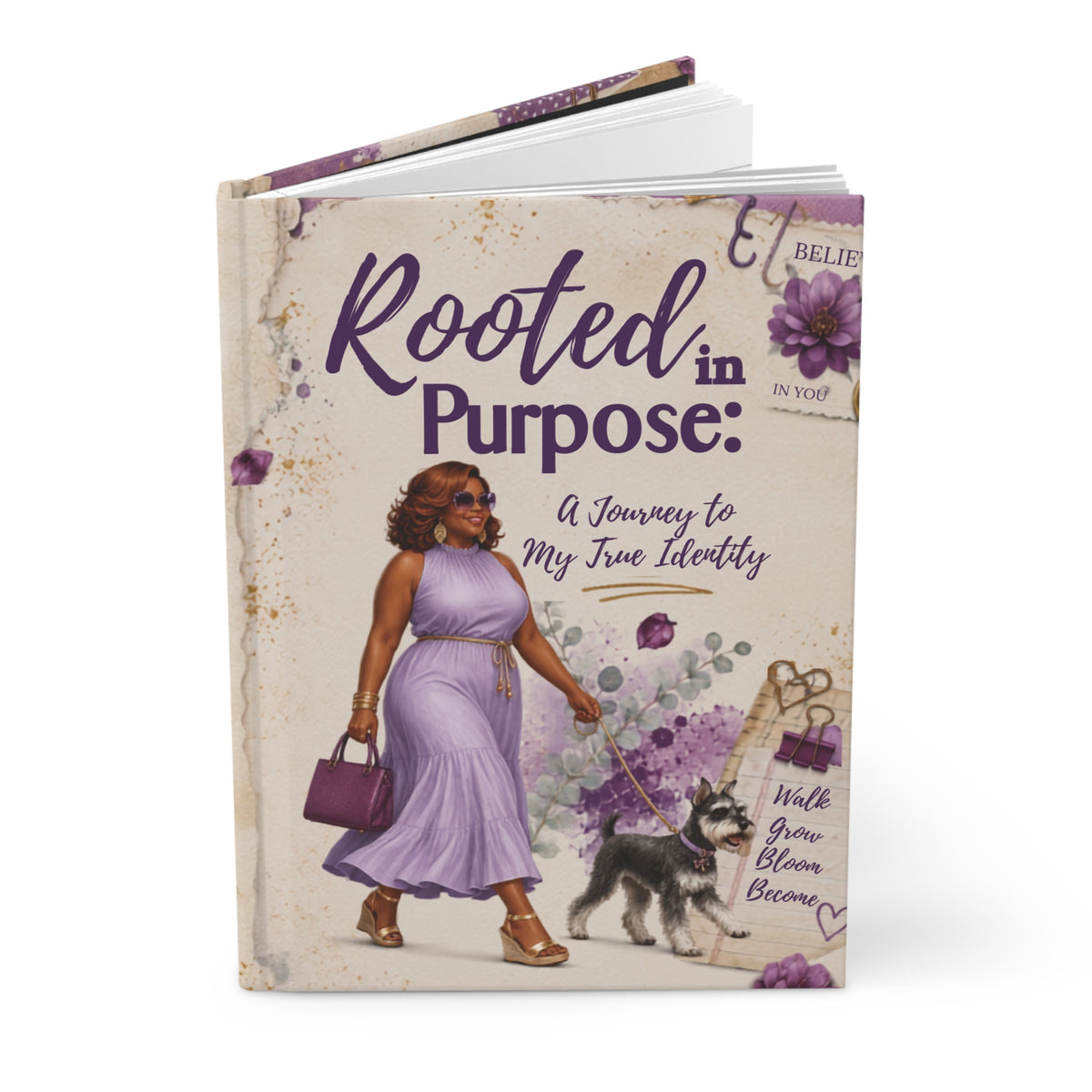 Rooted in Purpose Hardcover Journal — Inspirational Faith & Purpose Notebook