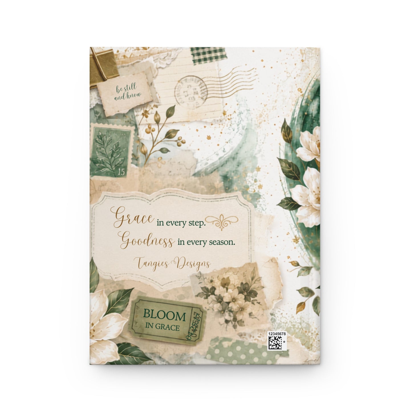 His Goodness Follows Me Hardcover Journal — Inspirational Faith & Reflection Notebook
