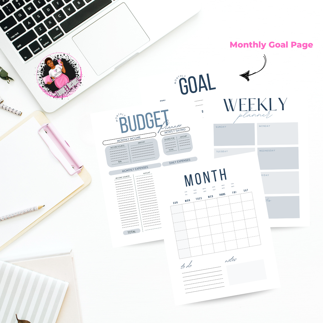 Digital Planner, Undated Annual Planner, Christian Journal, Dream Big Planner, Prayer Planner, Budget Book, Goal Setting, Self-Care Planner