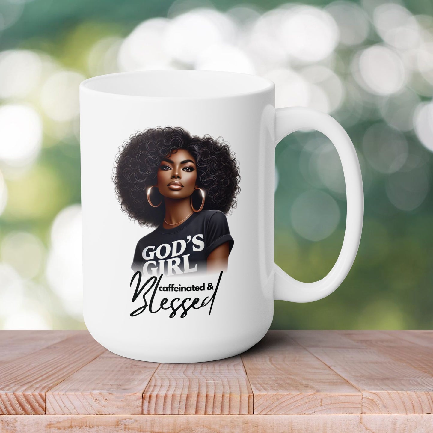 Caffeinated & Blessed 15 oz Mug
