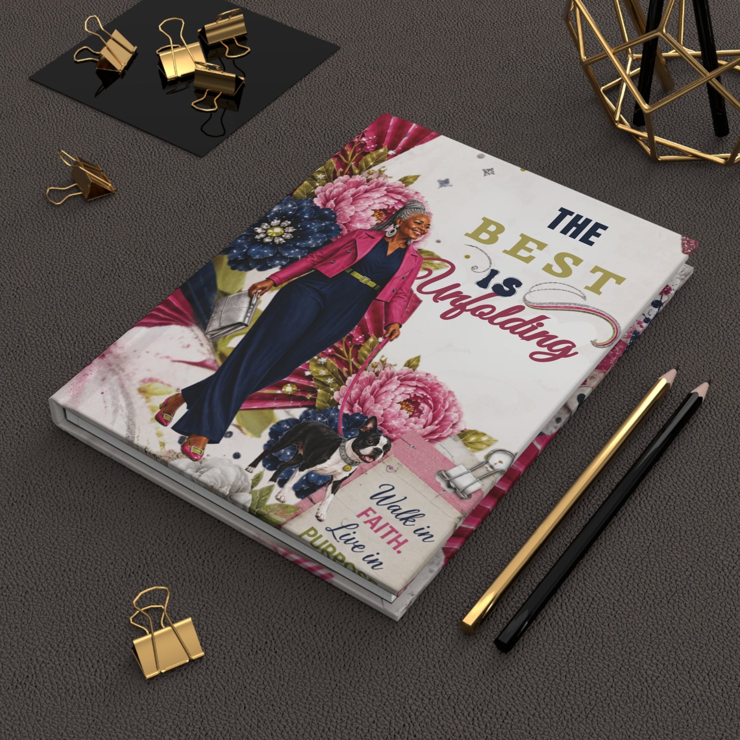 The Best Is Unfolding Hardcover Journal — Inspirational Faith & Purpose Notebook