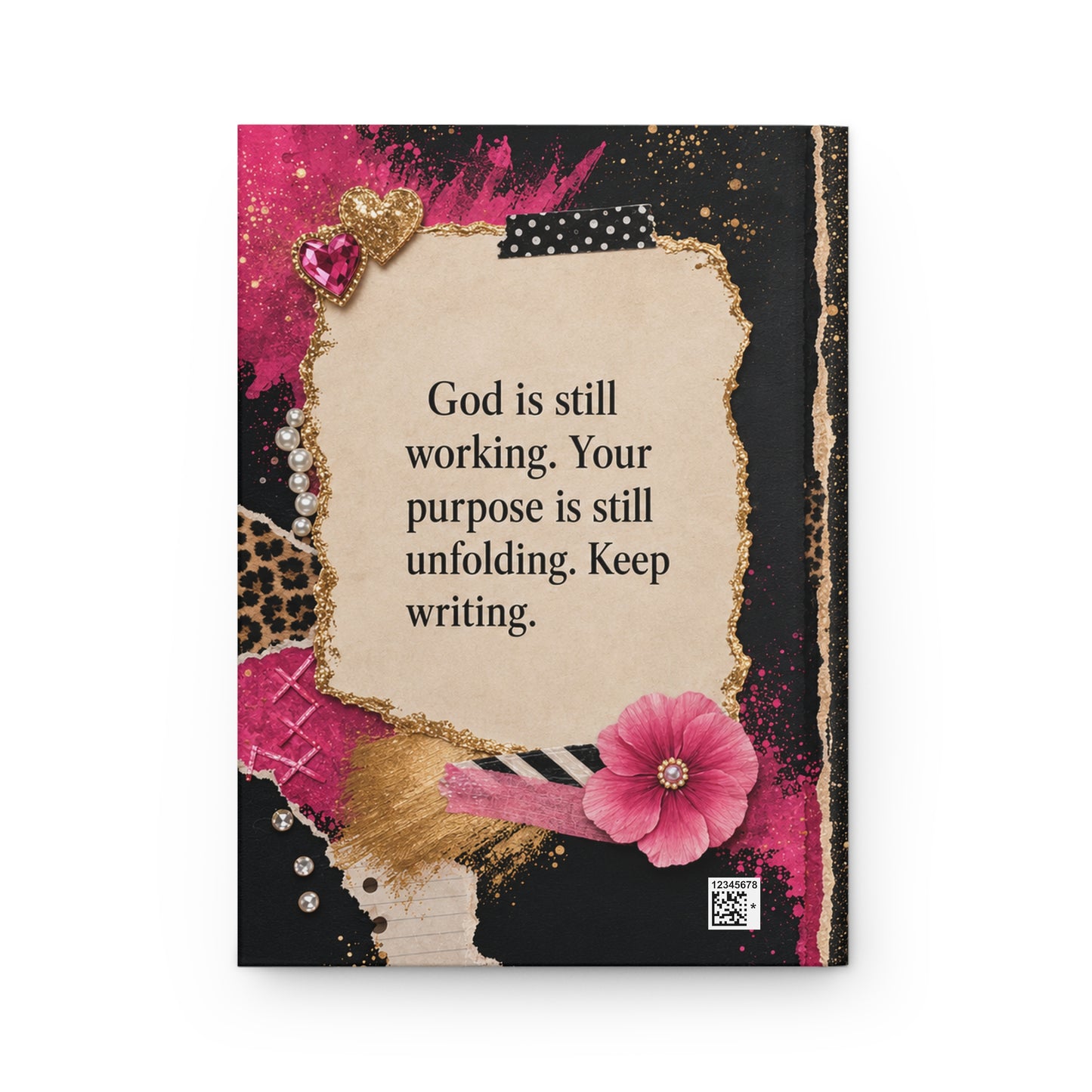 Grace Is Writing My Story Hardcover Journal — Inspirational Faith & Purpose Notebook