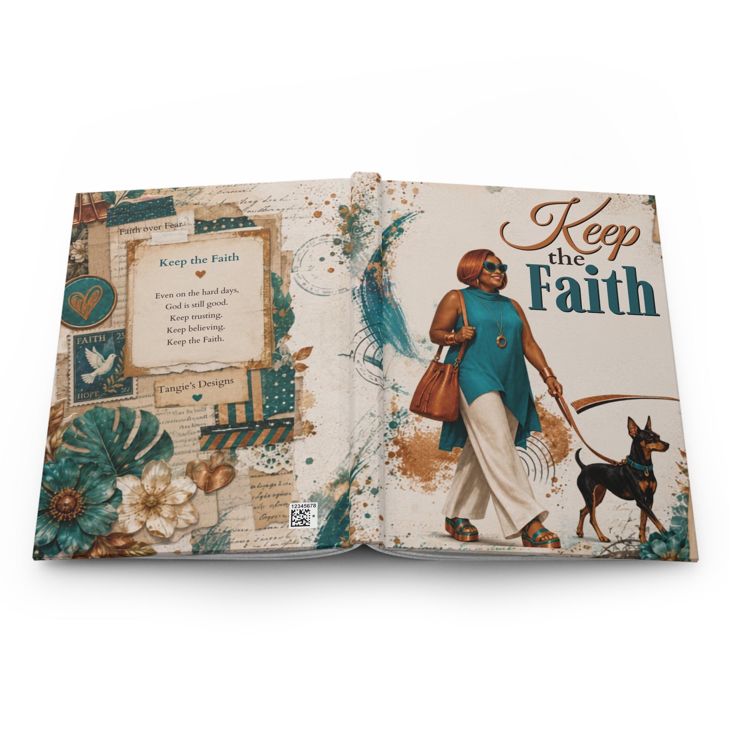 Keep the Faith Hardcover Journal — Inspirational Lined Notebook