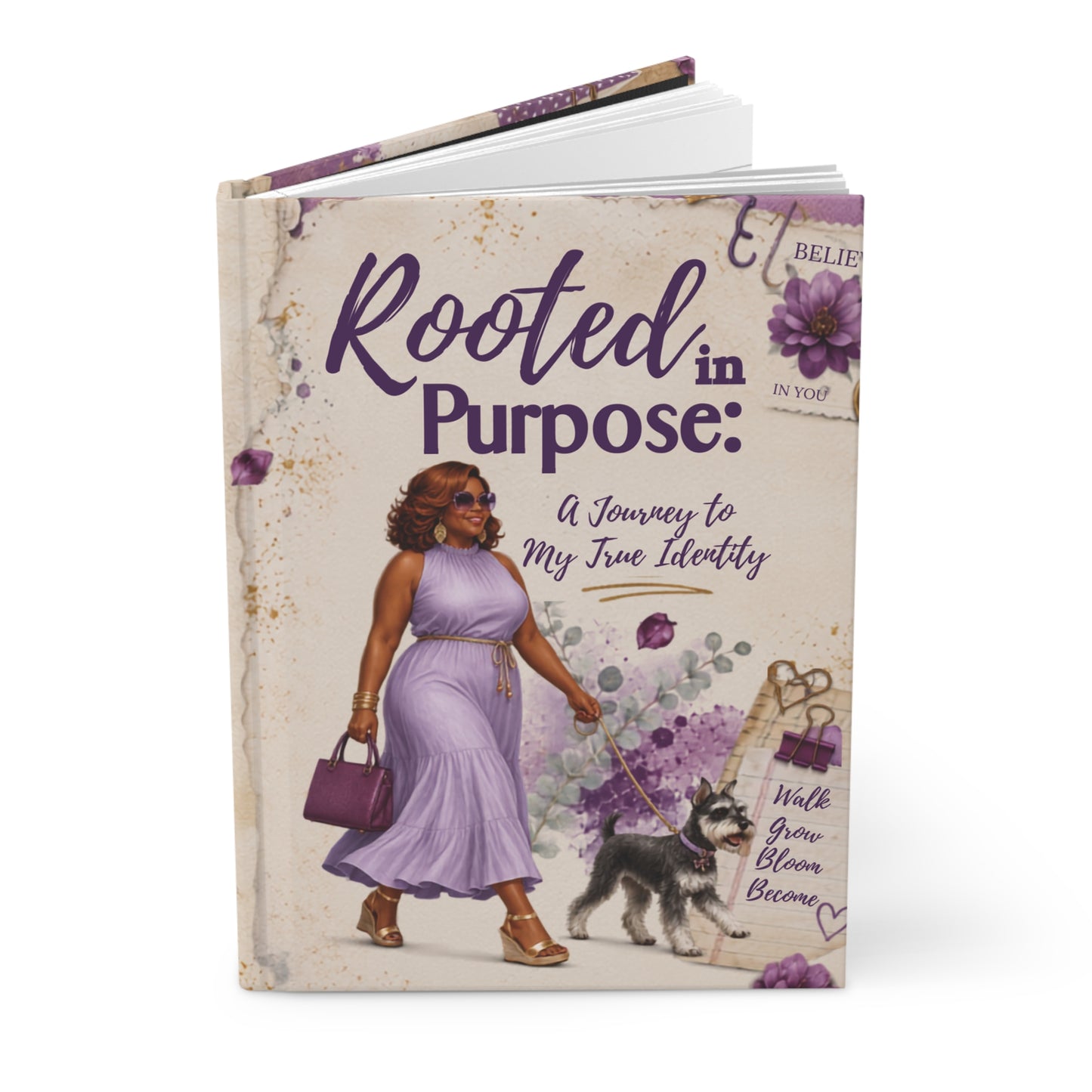 Rooted in Purpose Hardcover Journal — Inspirational Faith & Purpose Notebook