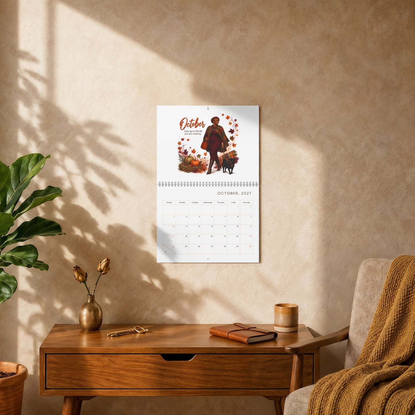 Wall Calendar — "Walk With Me" 2027 Inspirational Monthly Calendar