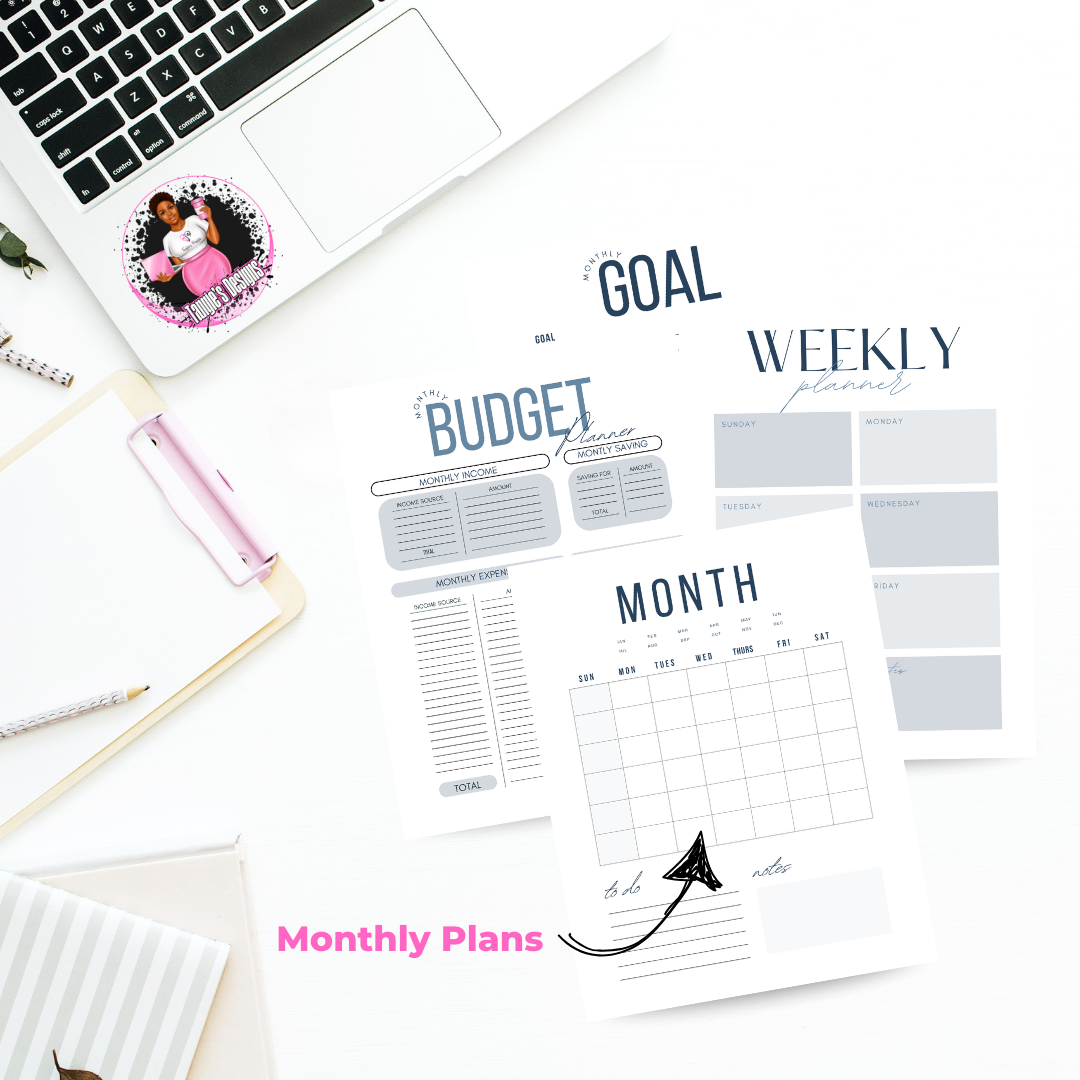 Digital Planner, Undated Annual Planner, Christian Journal, Dream Big Planner, Prayer Planner, Budget Book, Goal Setting, Self-Care Planner