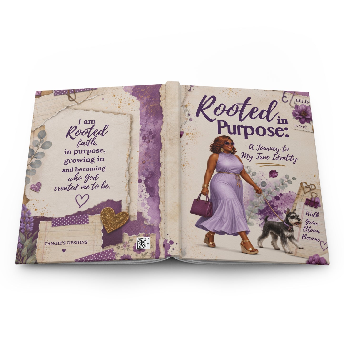 Rooted in Purpose Hardcover Journal — Inspirational Faith & Purpose Notebook