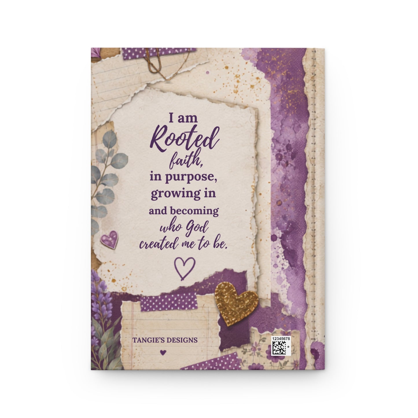 Rooted in Purpose Hardcover Journal — Inspirational Faith & Purpose Notebook