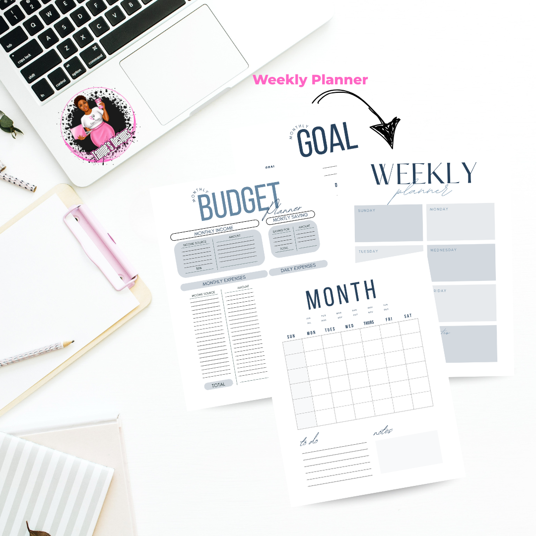 Digital Planner, Undated Annual Planner, Christian Journal, Dream Big Planner, Prayer Planner, Budget Book, Goal Setting, Self-Care Planner