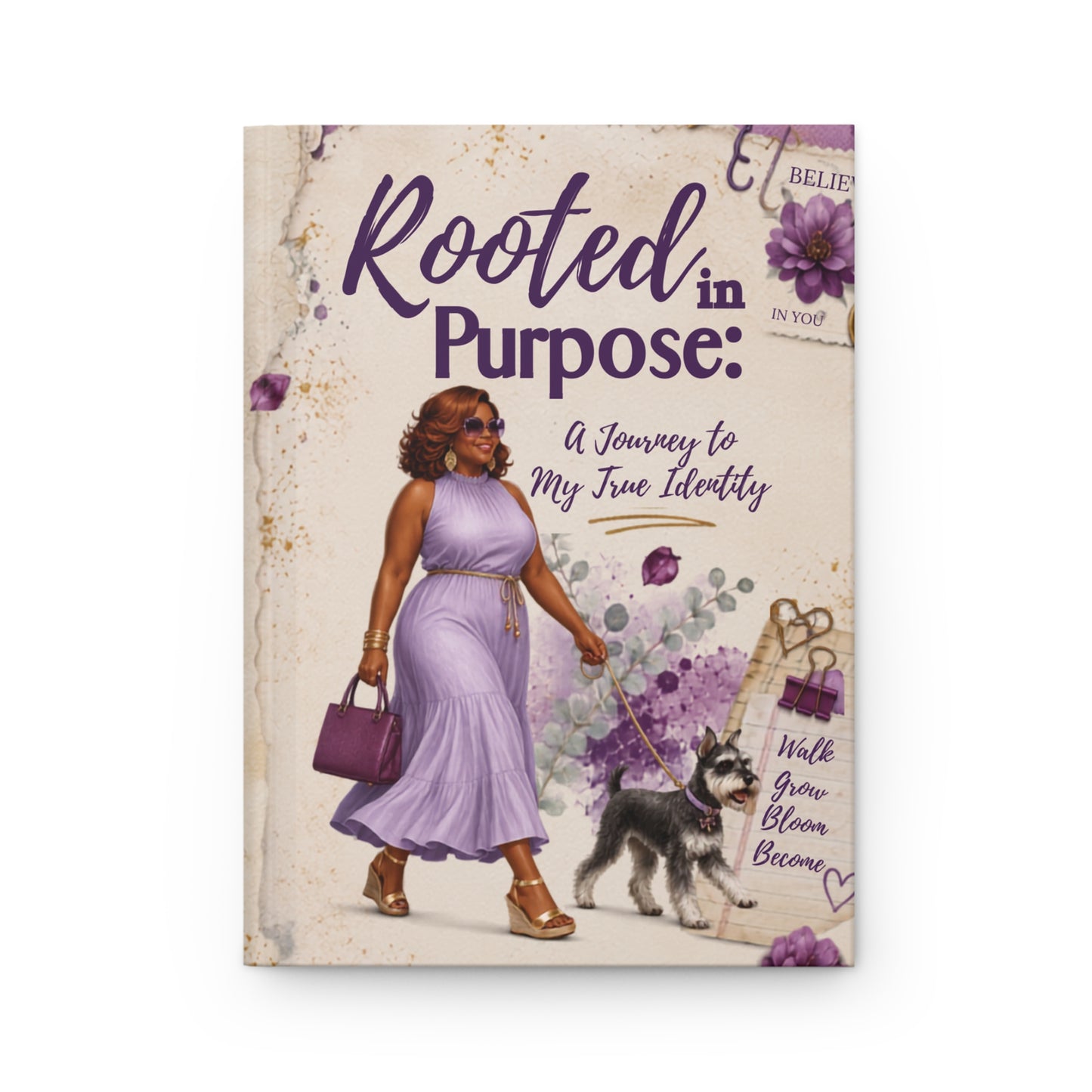 Rooted in Purpose Hardcover Journal — Inspirational Faith & Purpose Notebook