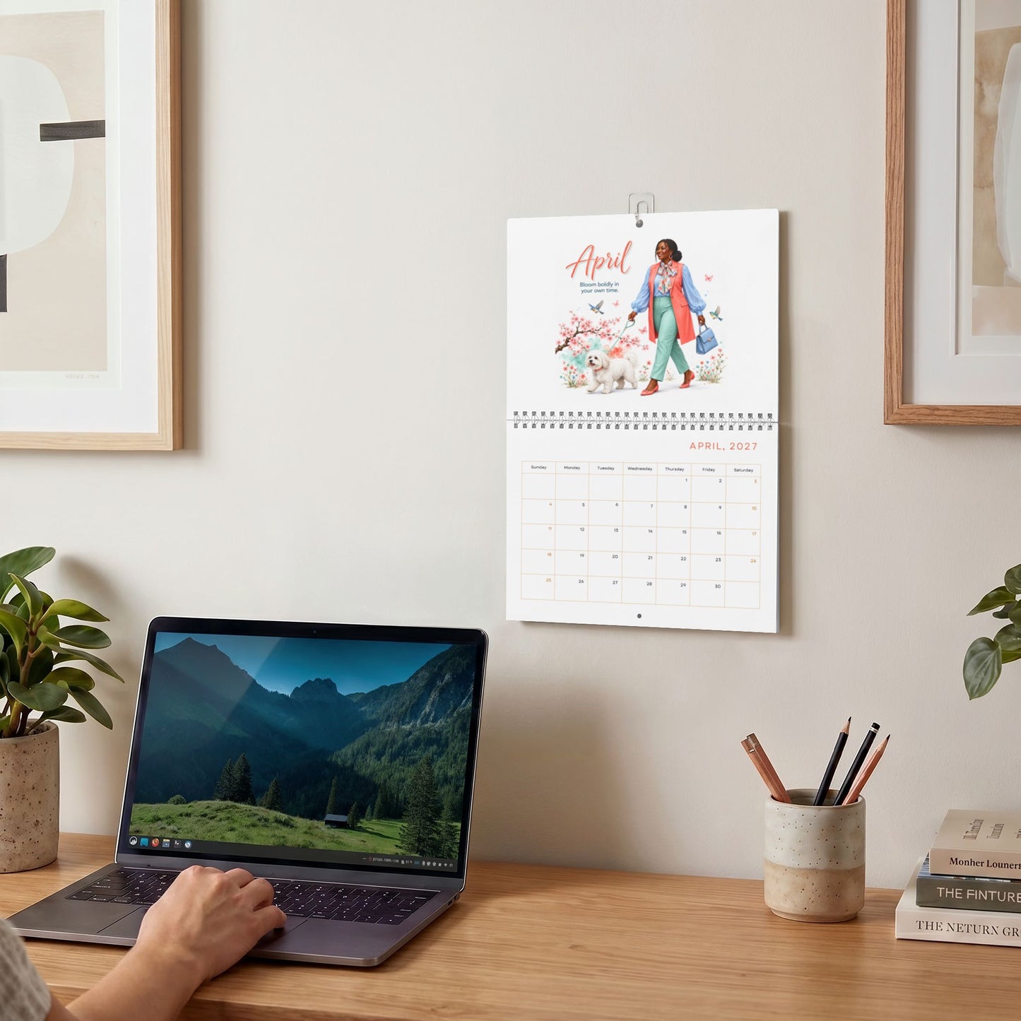 Wall Calendar — "Walk With Me" 2027 Inspirational Monthly Calendar