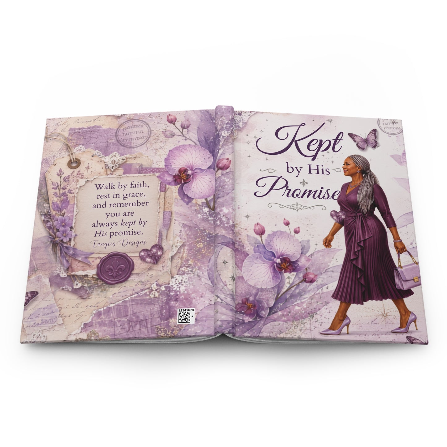 Kept by His Promise Hardcover Journal — Inspirational Faith & Purpose Notebook