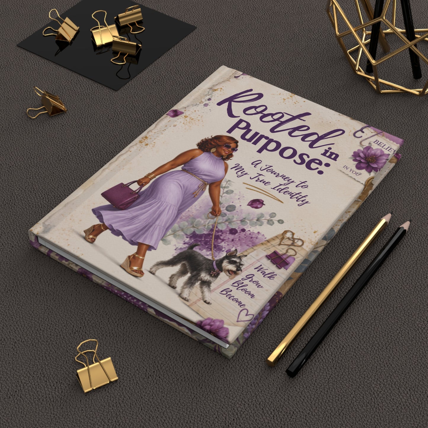 Rooted in Purpose Hardcover Journal — Inspirational Faith & Purpose Notebook