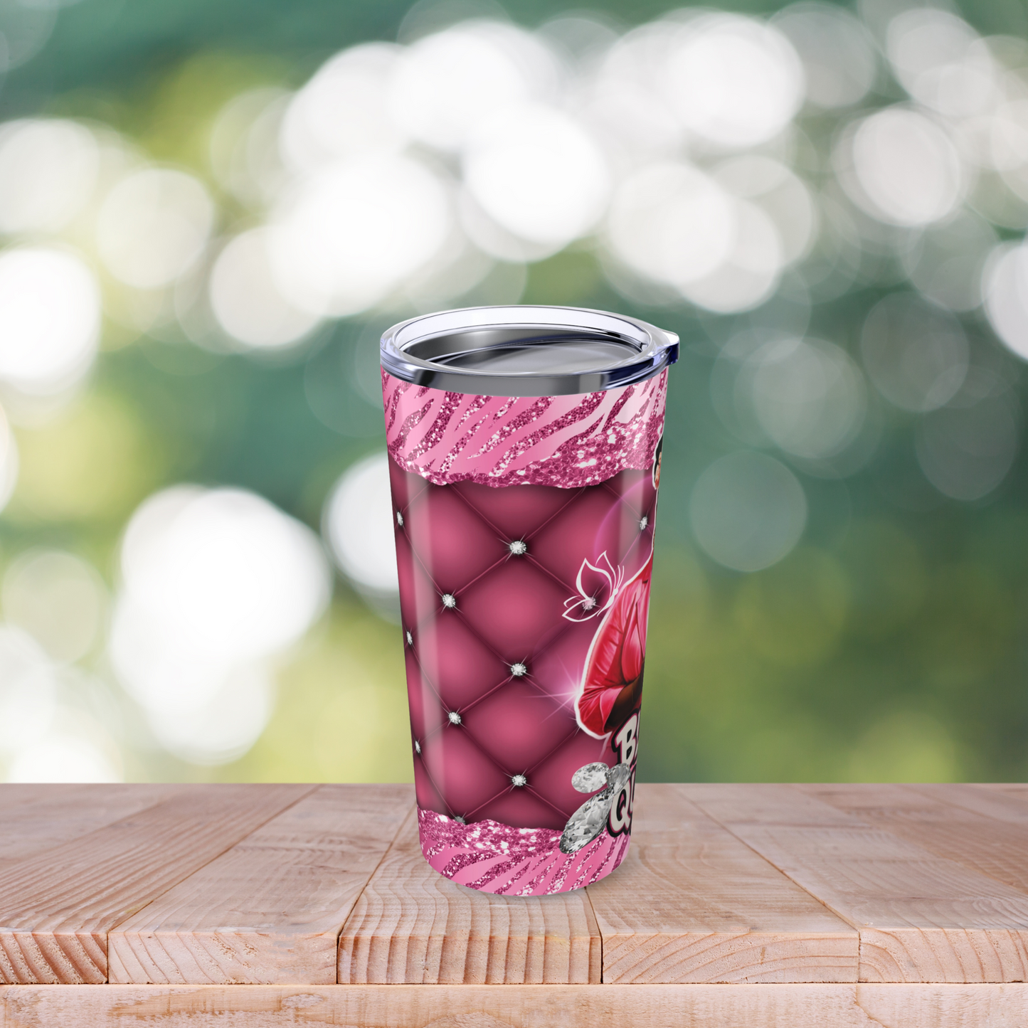 Black Queen Tumbler 20oz Skinny Tumbler