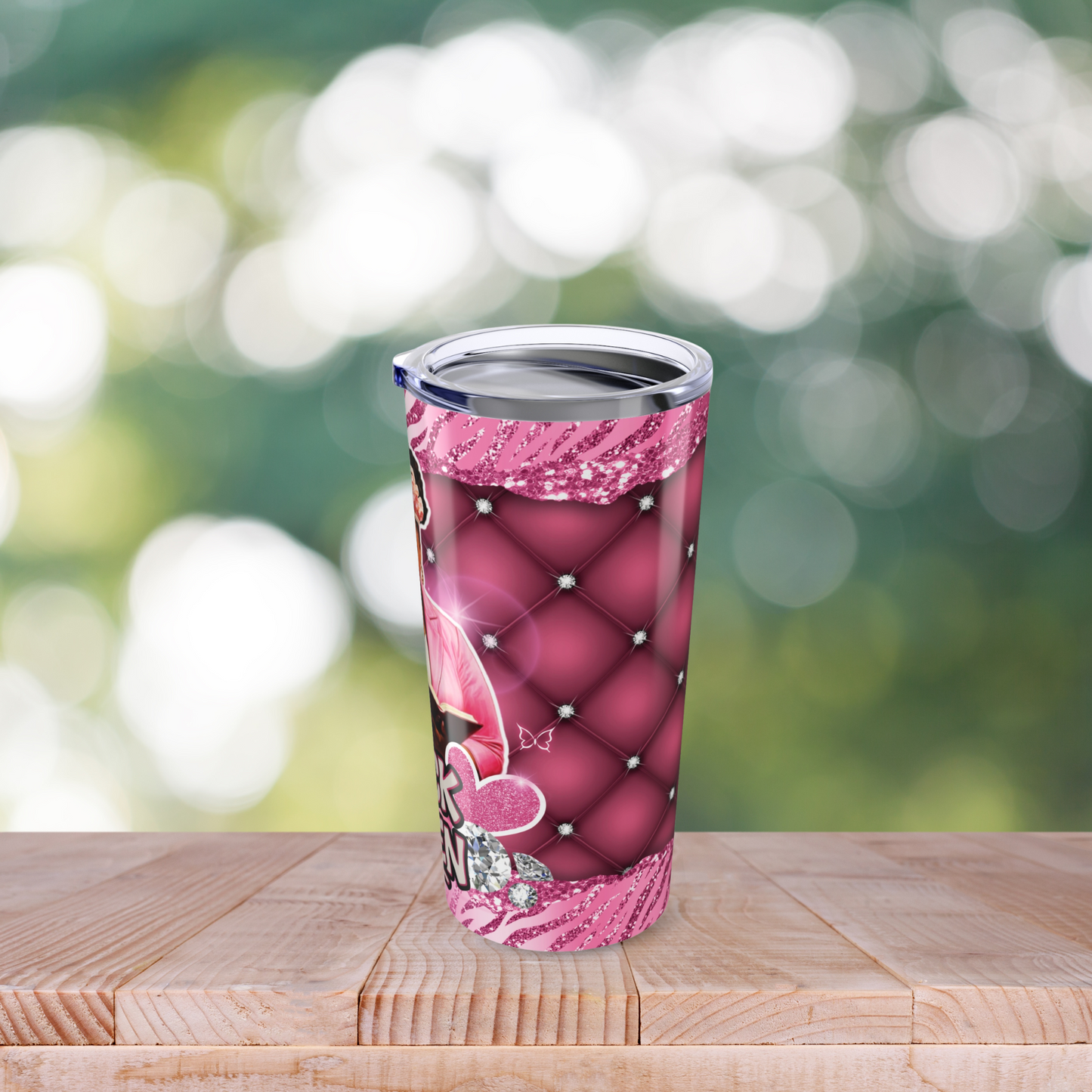 Black Queen Tumbler 20oz Skinny Tumbler