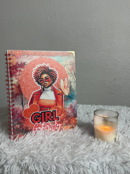 Girl Gather Joy Spiral Notebook – 150 Pages